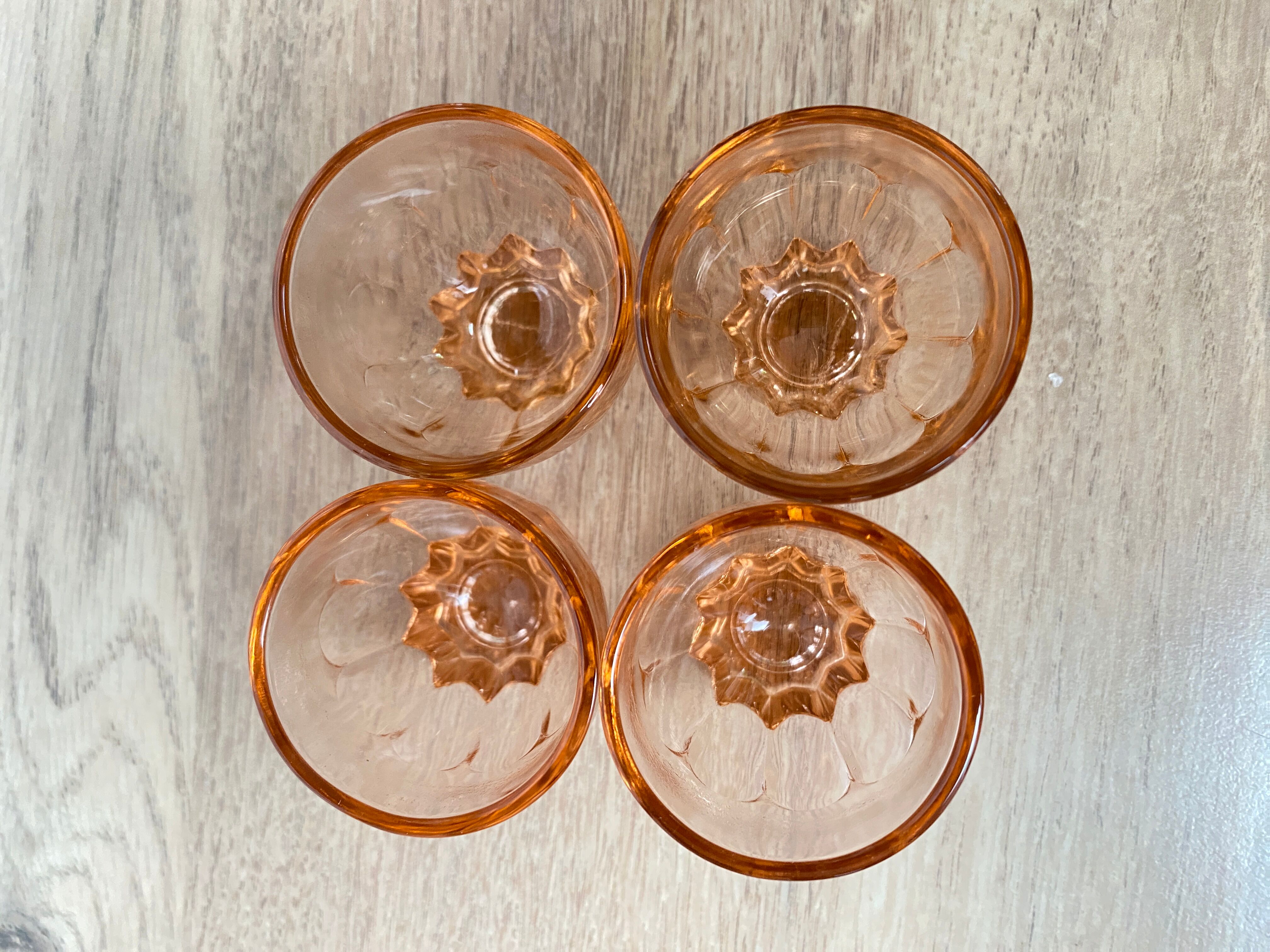 Set de 4 verres liqueur Luminarc étoile rose