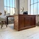 Double-sided walnut counter desk 1900