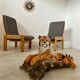 Ancien tigre en céramique vintage années 70 design italien position couché