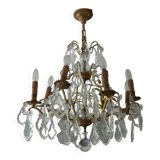 Bronze and Crystal chandelier