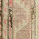 2x11 Dark Green & Beige Turkish Runner Rug, 55x338Cm