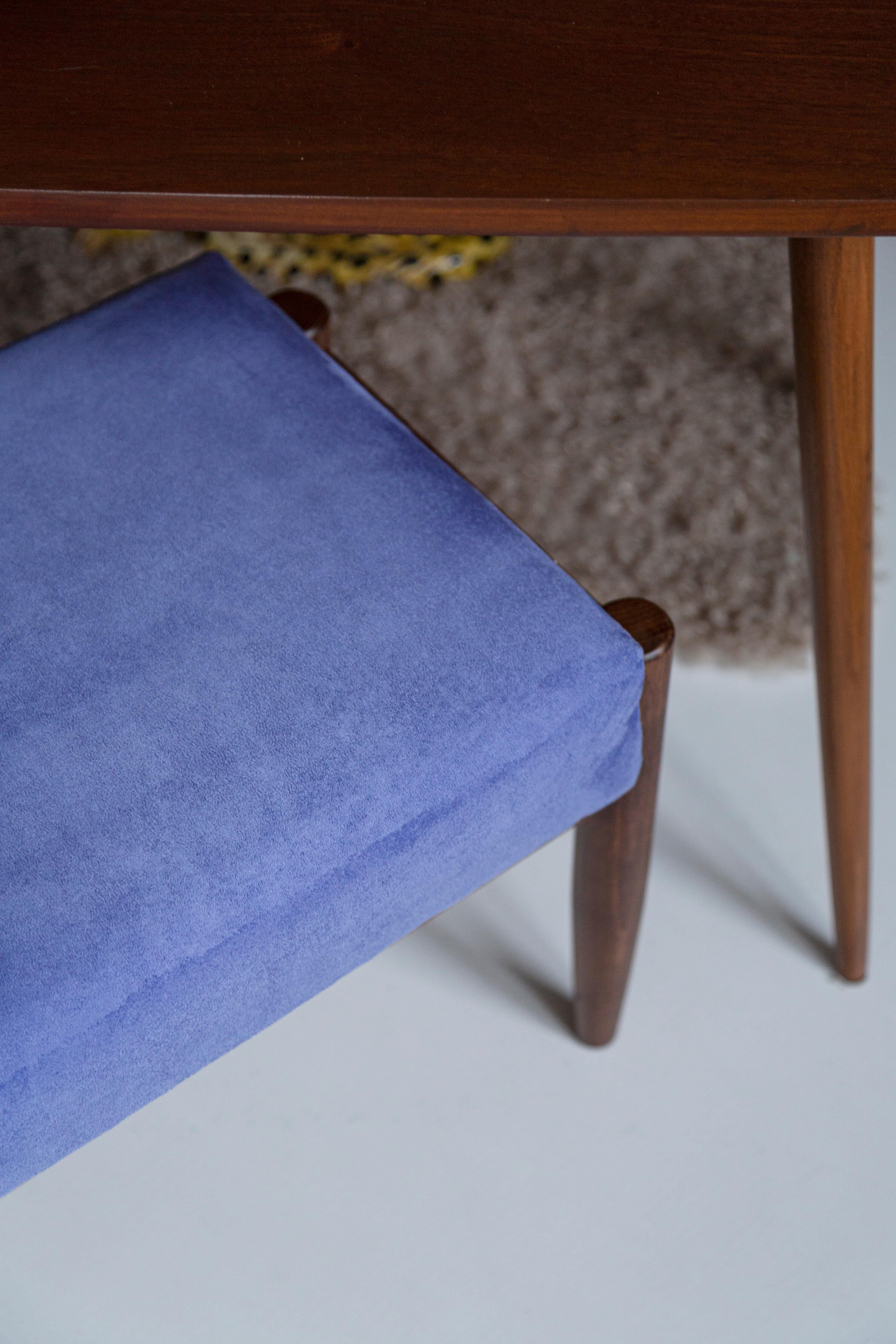 Vintage Violet Stool Mid-Century Violet, Edmund Homa, 1960s