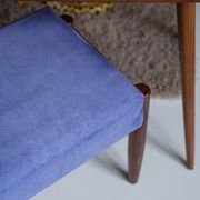 Vintage Violet Stool Mid-Century Violet, Edmund Homa, 1960s