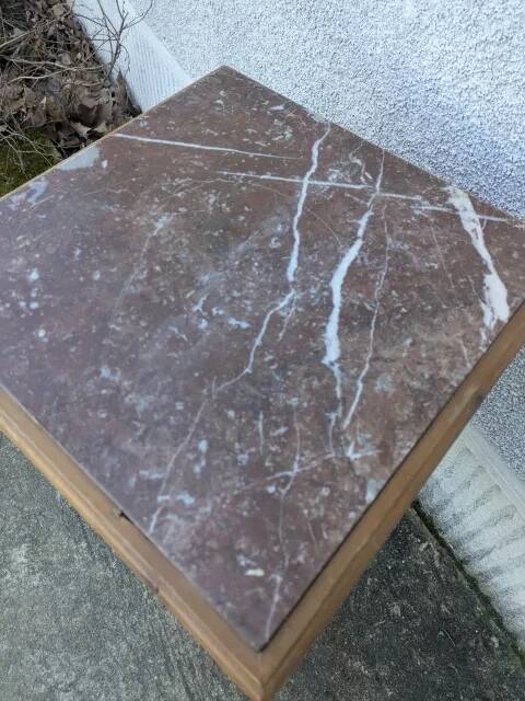 Nightstand, marble bedside table
