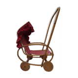 Old rattan doll stroller