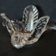 Valves the Chatel empty cut crystal pocket plant shape 50s - 60s