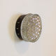 Vintage round glass wall lamp