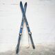 Pair of old wooden skis