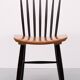 Set of 4 spindle back dining chairs 1960s holland