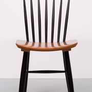 Set of 4 spindle back dining chairs 1960s holland