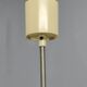 Czechoslovak Ribbed Opaline Glass Pendant Light, 1970s