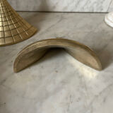 Paire de serre-livres en laiton massif vintage