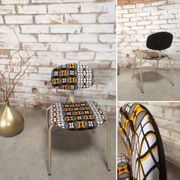 Vintage ethnic strafor tubular chair revisited with wax