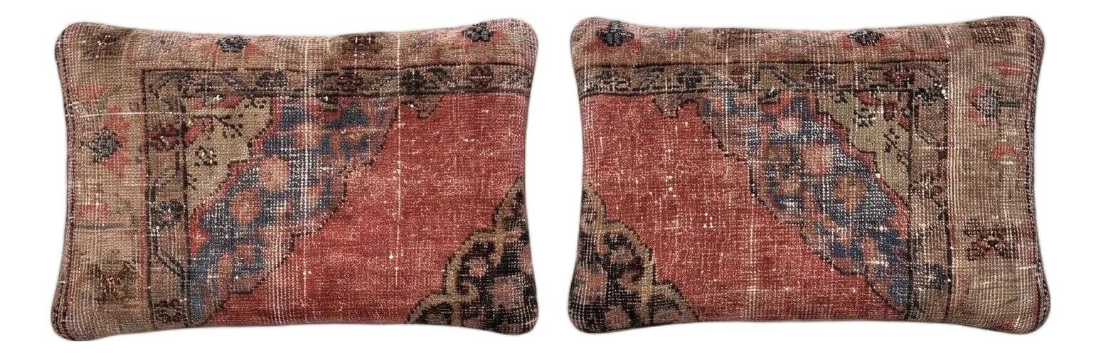 Set of 2 vintage Turkish cushion covers 41x58 cm