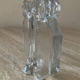 Vintage soliflore vase in molded/pressed glass paste