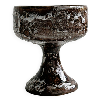 Vintage ceramic footed bowl