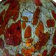 Red and brown glass ball vase, France 1930