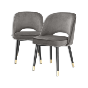 Paire de Fauteuils Sienne gris