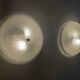 Pair of Round Murano Glass Ceiling Lights or Sconces, Italy