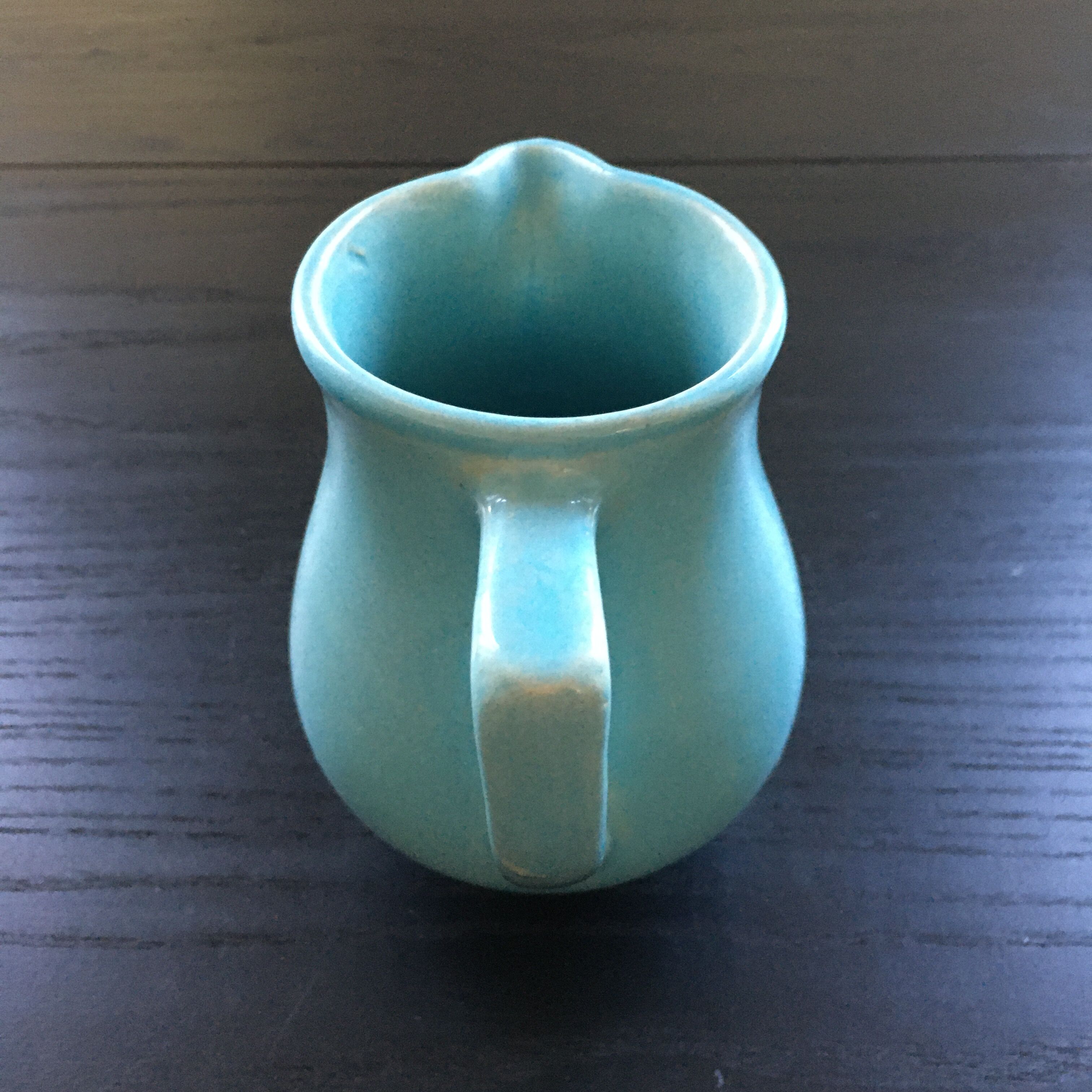 Sky blue pitcher
