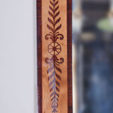 Early 19th Century Biedermeier Restored Mahogany Maple Austrian Mirror, 1830s