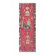 Vintage Turkish Hand-Knotted Wool Cotton Pink Runner Rug 85x260