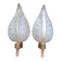 Paire d'appliques feuille Barovier & Toso