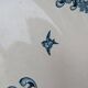 Shallow round plate Boch Frères model Regent with arabesque and foliage decoration.