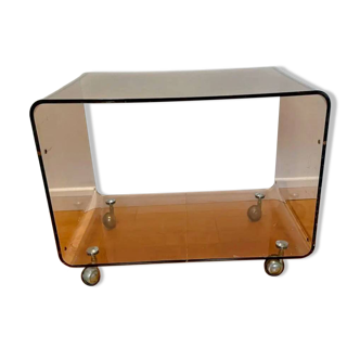 Large rolling coffee table by Michel Dumas for Roche Bobois 70s