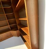 Danish Modular Teak Library Bookshelf Corner Unit Bookcase Mid 20th Century