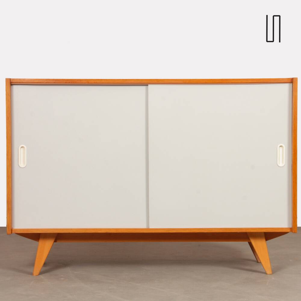 Vintage oak chest of drawers by Jiri Jiroutek, model U-452, 1960s