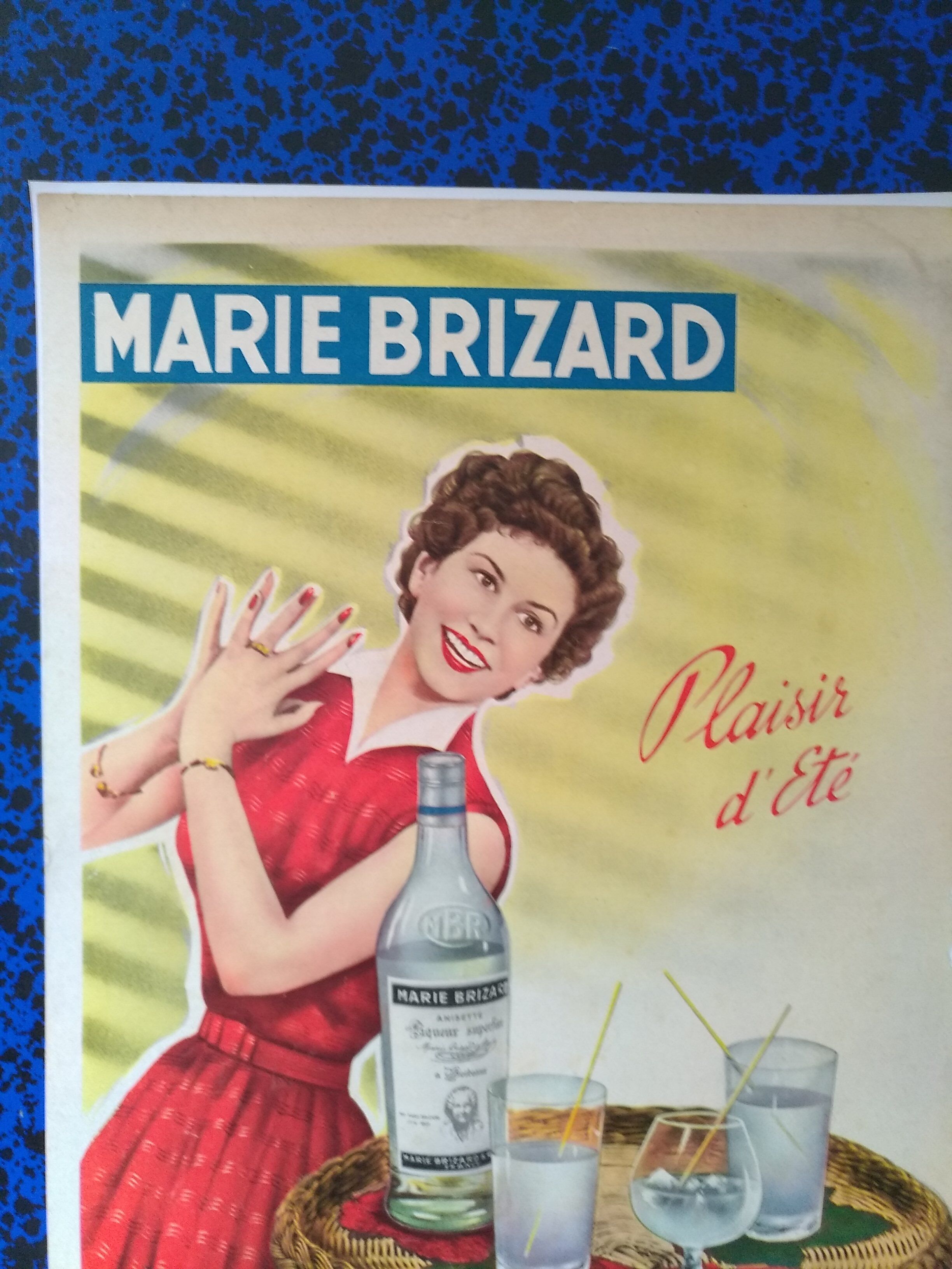 A Marie Brizard paper advertisement from period magazine