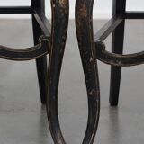 Set of 4 antique French Napoleon III chairs inlaid with mother-of-pearl