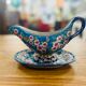 Saucière antique avec support, louvière