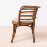 Set of 2 Thonet Armchairs, Model B246, 1930s, Restored & Reupholstered