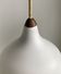 Opaline lamp and teak by Uno and Östen Kristiansson for Luxus