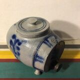 Lot 5 old blue sandstone 3 pots - carafe - vintage decoration tonneau