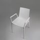 Chaise blanche design du 21e siècle avec accoudoirs, Belgique