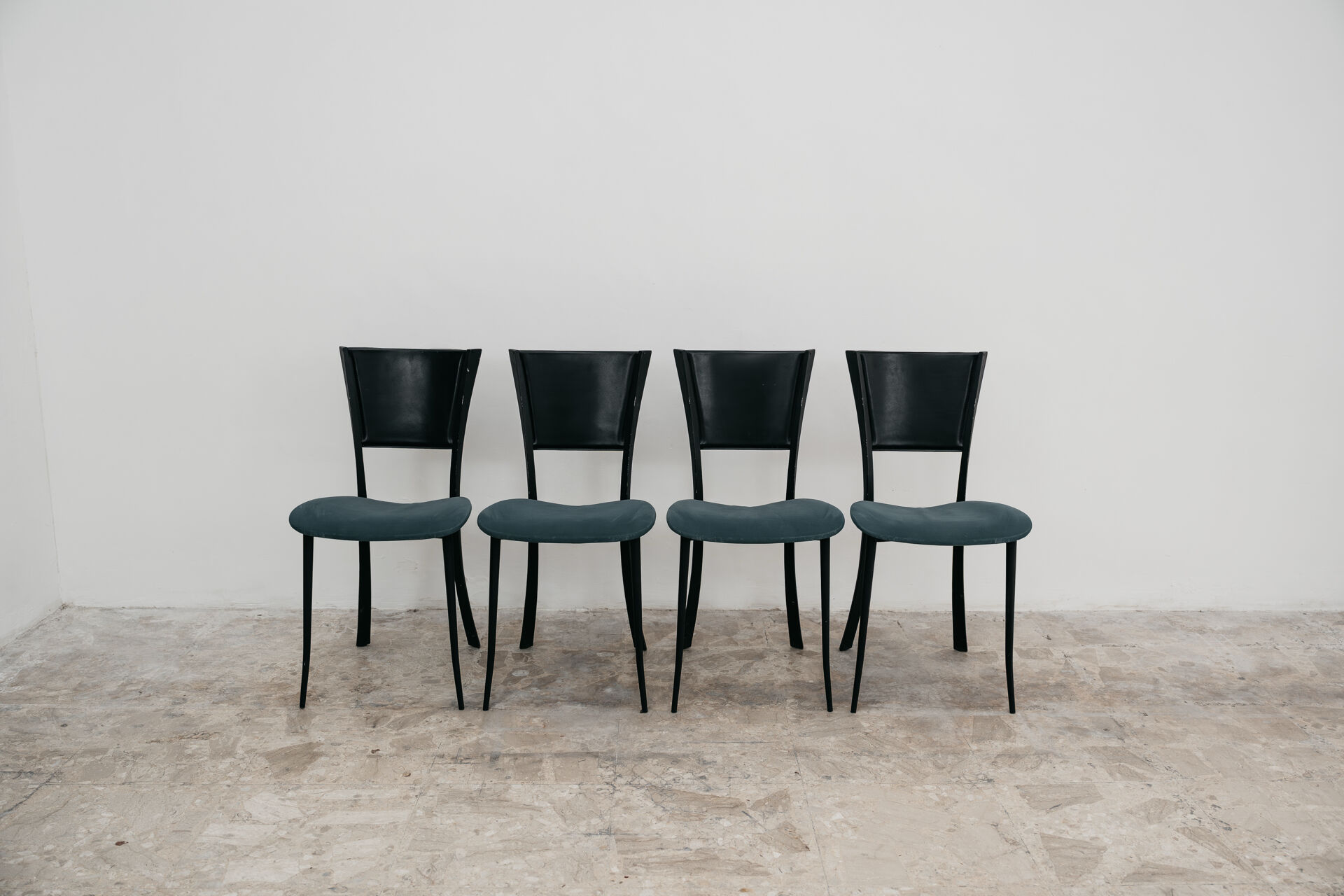 Set Da Pranzo 4 Sedie Design Made In Italy Anni 80 Postmodern