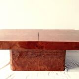 Elm burl coffee table, 70s
