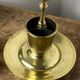 Antique solid brass candle holder