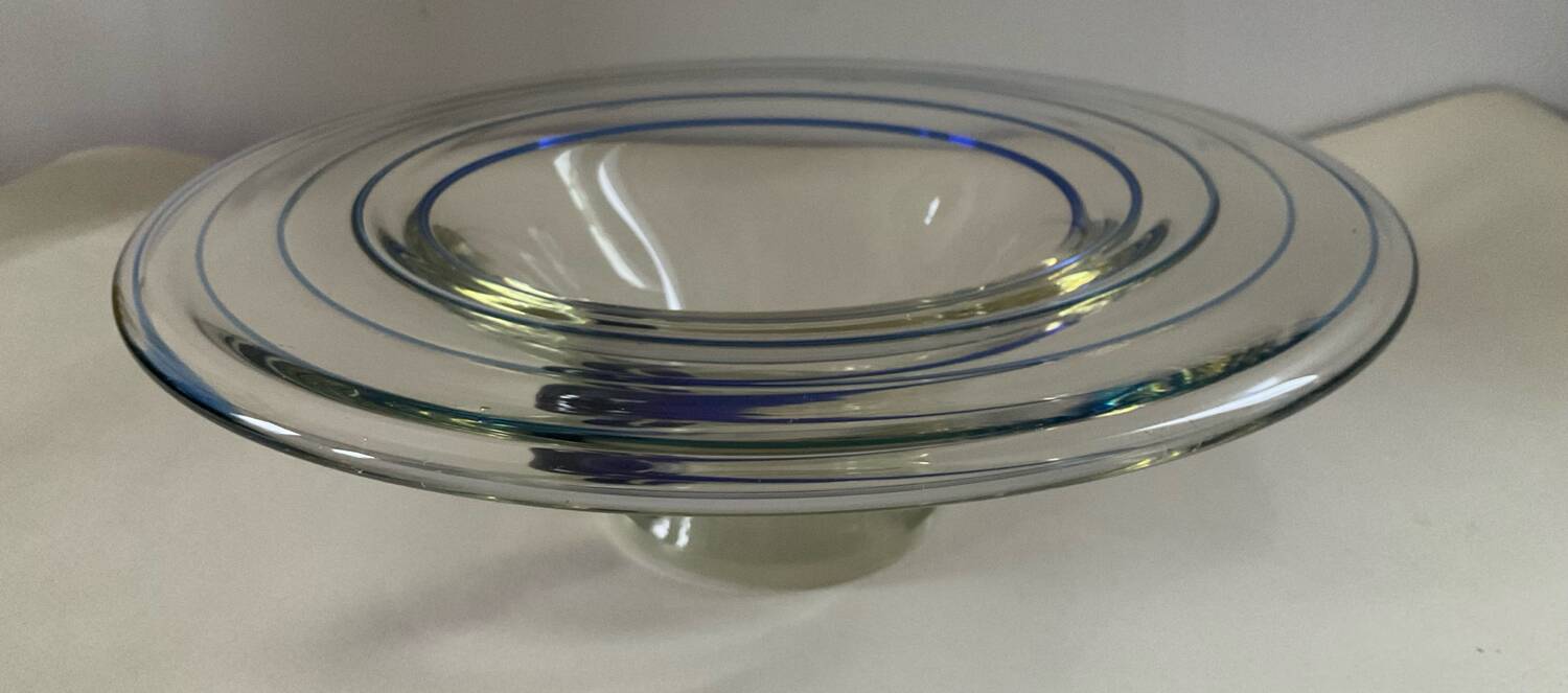 Vintage glass paste pocket bowl