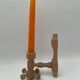 Vintage design wooden candle holder 1970 Arne Hoyer