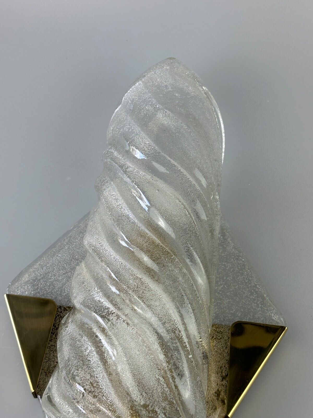 Xl 60s 70s wall lamp wall sconce kaiser lights brass glass space age