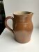 brown stoneware pitcher Digoin Sarreguemines vintage