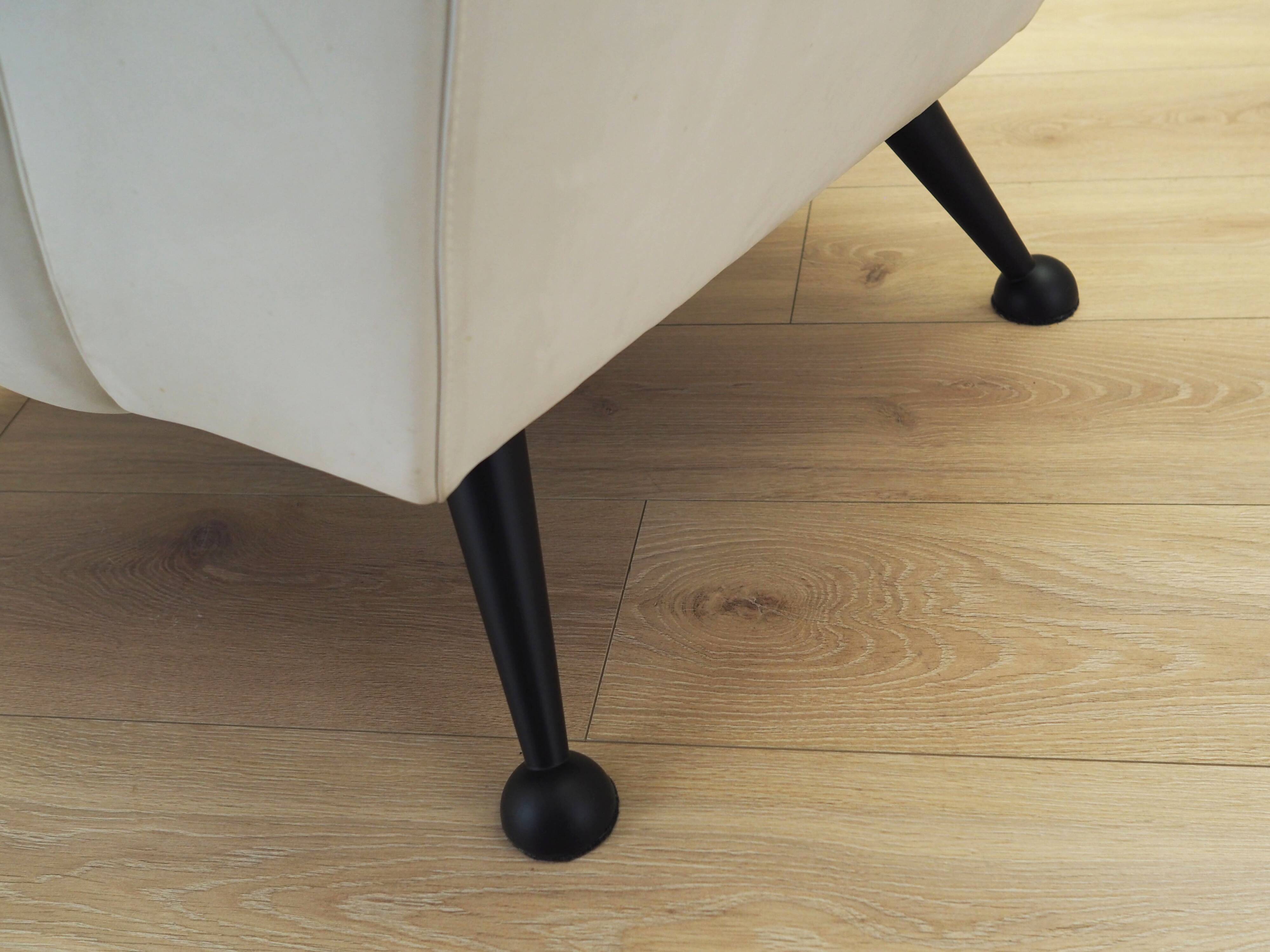 White armchair, Italian design, 1980s, production: Italy