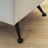 Fauteuil blanc, design italien, années 80, production : Italie