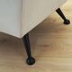 White armchair, Italian design, 1980s, production: Italy