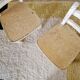 Paire de chaises enfant vintage – Bois patiné blanc