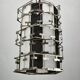 Mid-Century Czech Chrome Geometric Pendant Light, 1960s